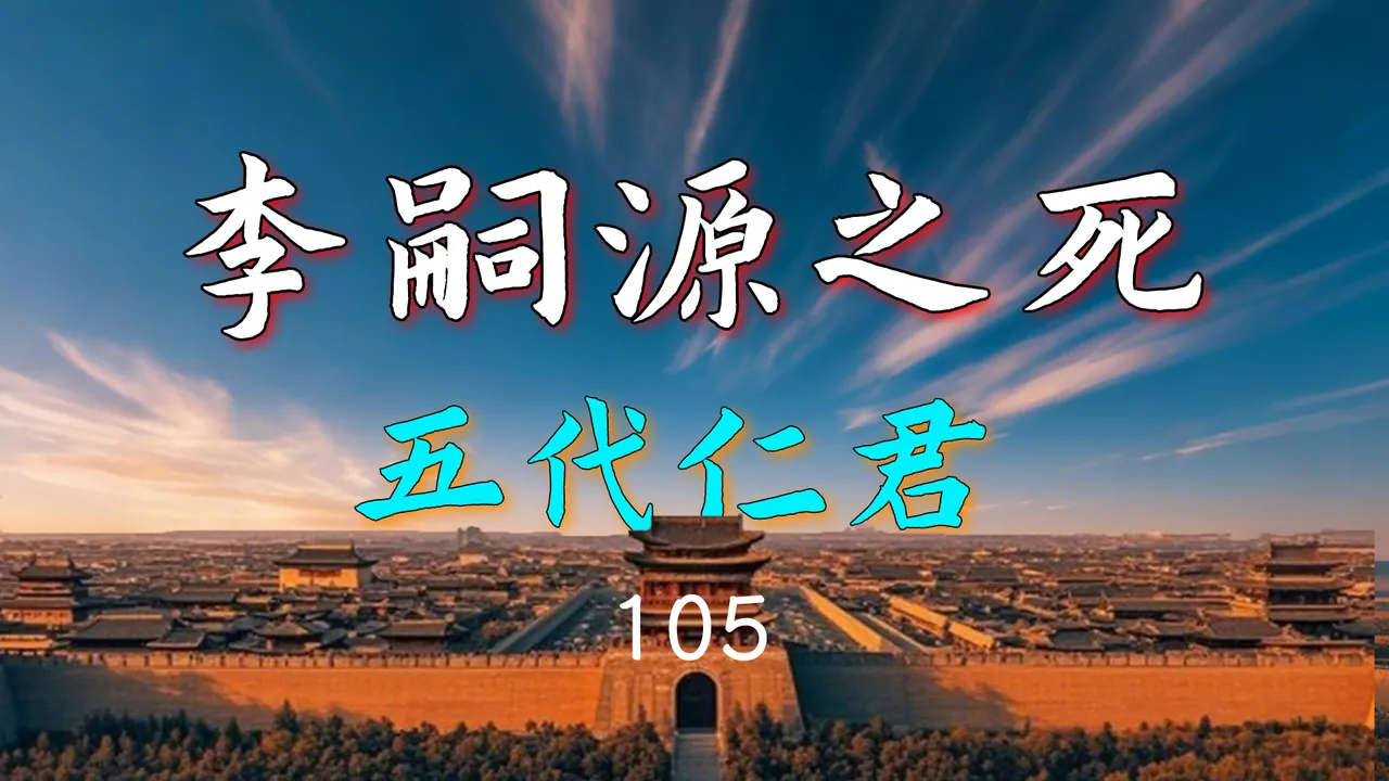 乱局再起！五代仁君李嗣源落幕【新五代演义105】