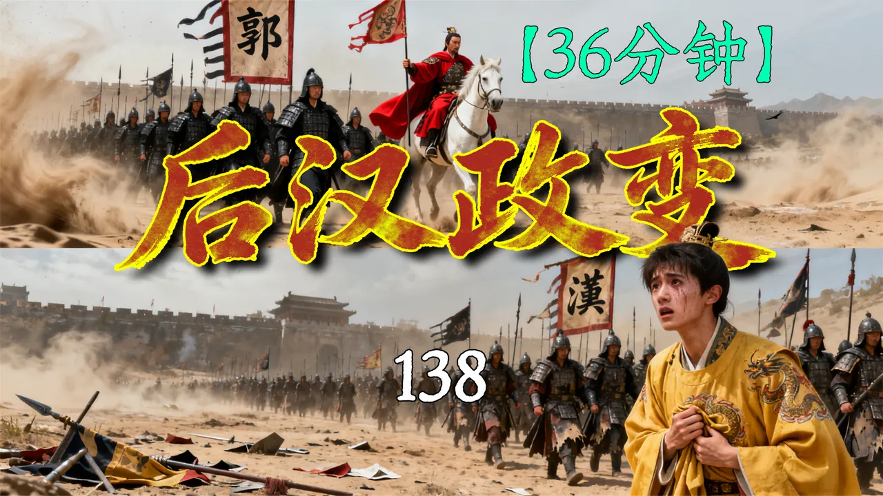 杀疯了，郭威和柴荣幸免！36分钟全面了解后汉政变的全过程【新五代演义138】